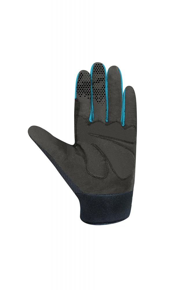 CHIBA Blade - Radhandschuhe kurz, schwarz/türkis, S, atmungsaktiv, Touchfinger
