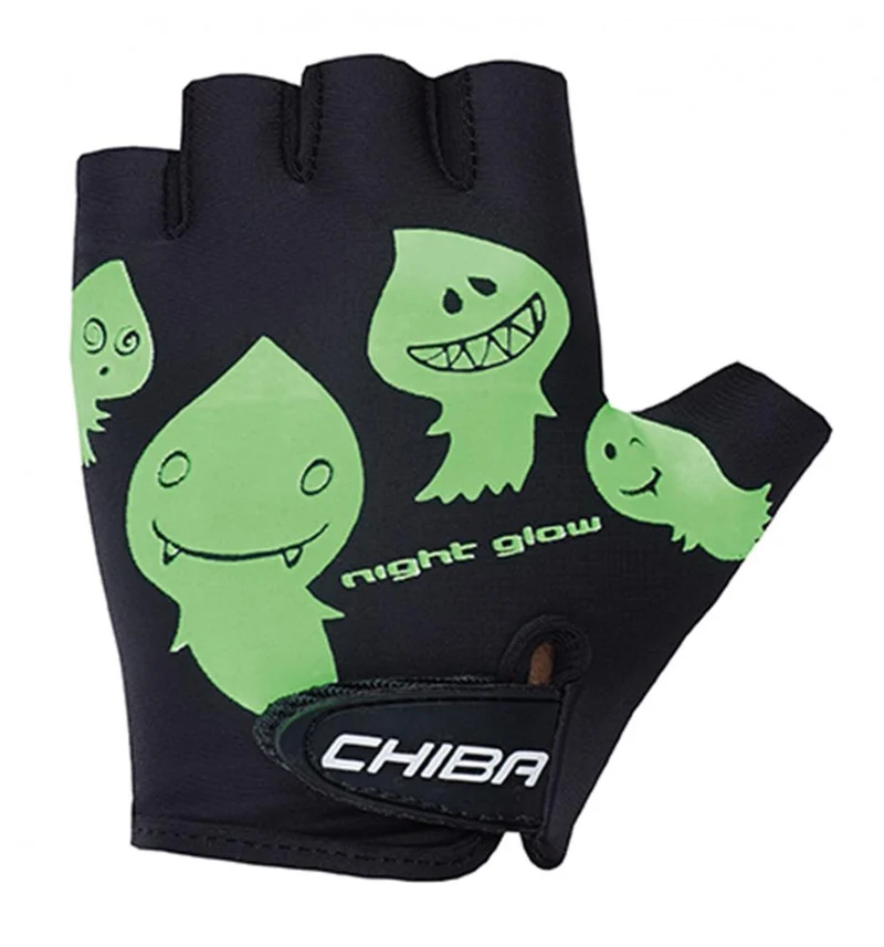 CHIBA Cool Kids - Kinder Fahrradhandschuhe XS schwarz, griffig & atmungsaktiv