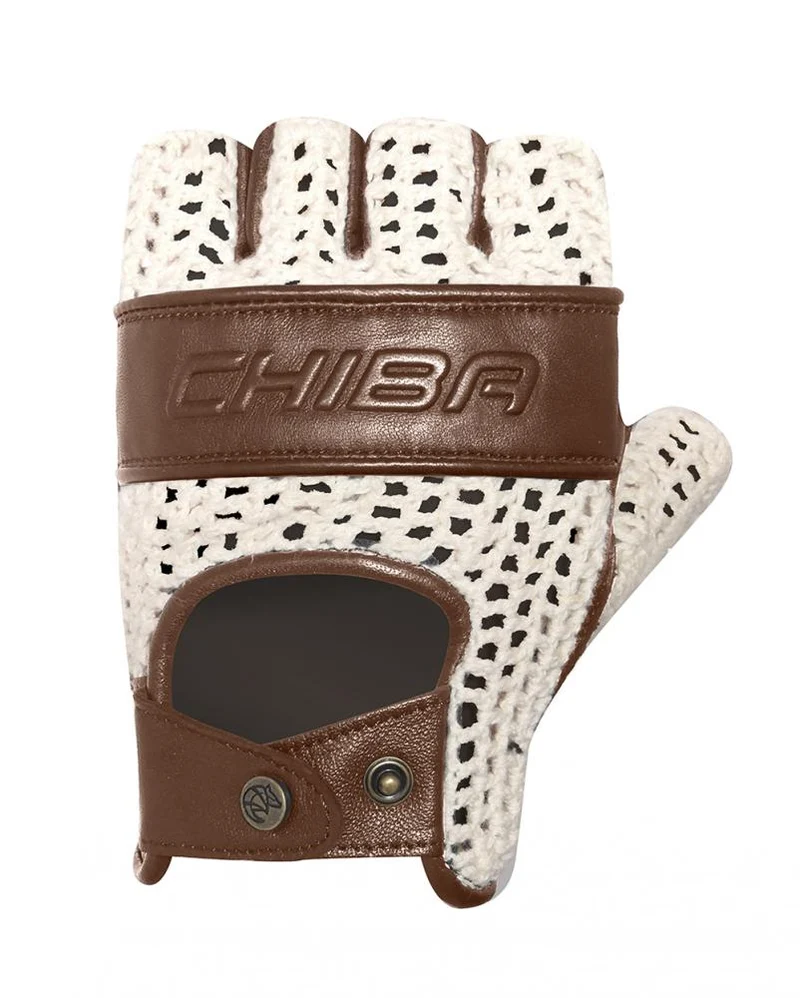 CHIBA Pure Nature - Radhandschuhe XXL beige/braun, Naturmaterial, Retro, gepolstert