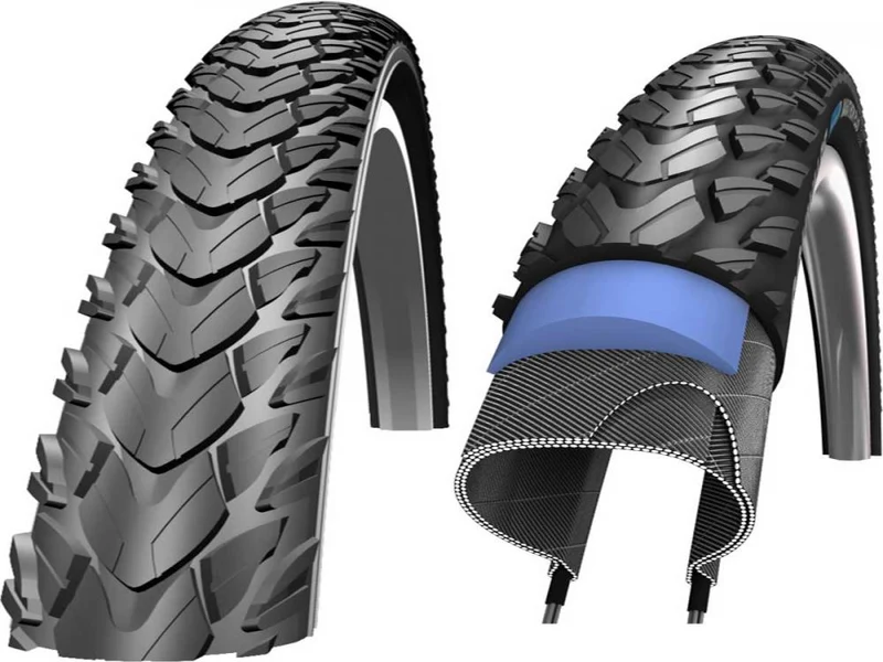 Schwalbe MARATHON PLUS TOUR 28x1.40 + 2x DV17 Schlauch + Reifenheber + Reflexband