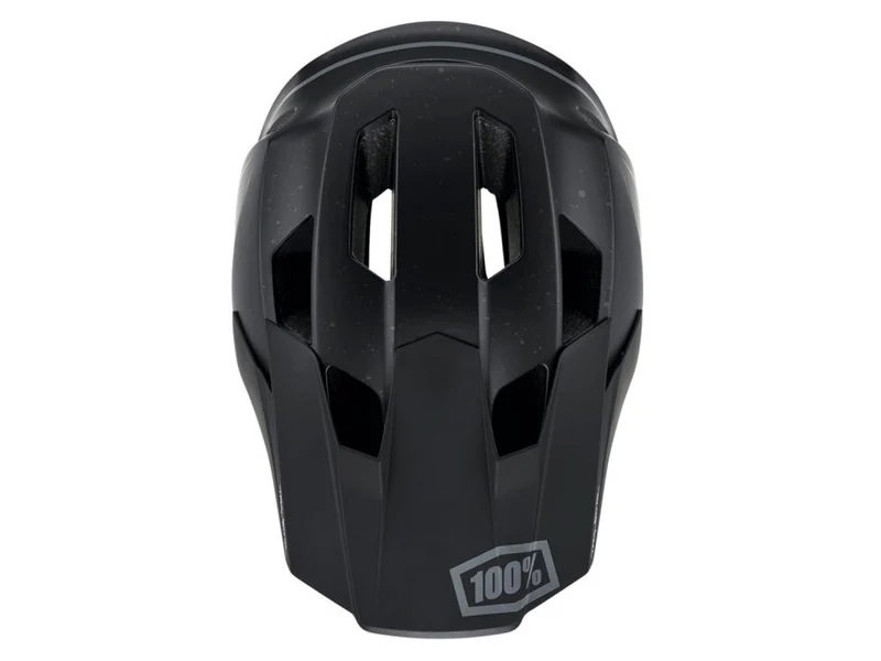 100% Trajecta helmet w/Fidlock M black - leichter Fullface-Helm mit Top-Belüftung
