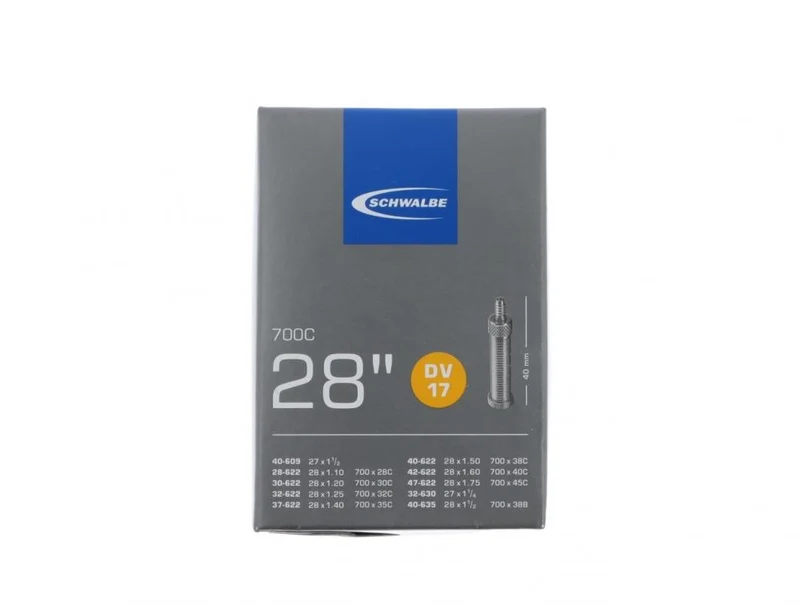 2x Schwalbe Schlauch DV17 28x1.10-1.75 Zoll