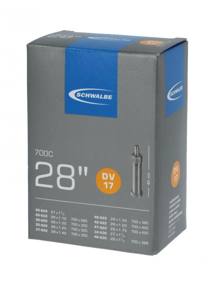 Schwalbe 25x Schlauch DV17 28x1.10-1.75" (28/47-622/635) - 28 Zoll DV 40mm