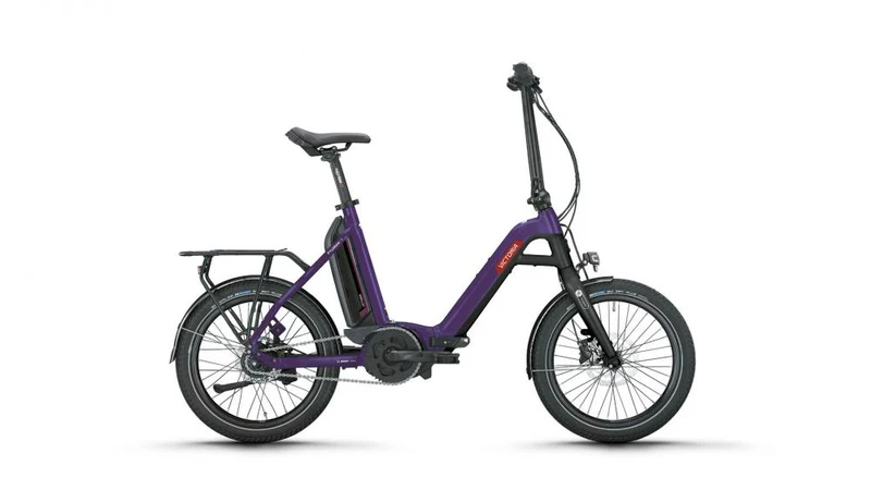 VICTORIA Elektro-Faltrad "FYLGRAN 3" (#1), Unisex, 20", blackberry violett, 5-Gang SHIMANO "Nexus Rücktritt