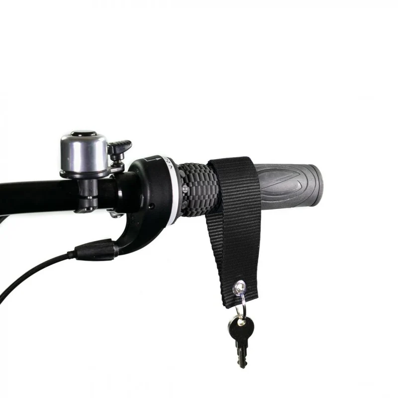 Haberland Schlüsselanhänger Lenker schwarz - praktischer Halter am Fahrradlenker