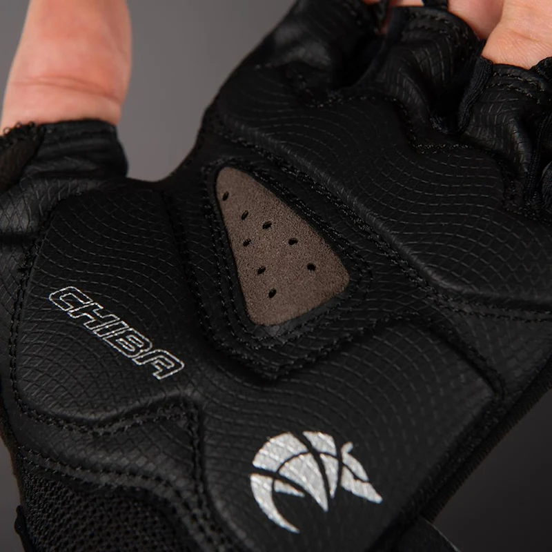 CHIBA Gel Premium - Radhandschuhe XL dunkelgrau mit Poron-Gelpolsterung